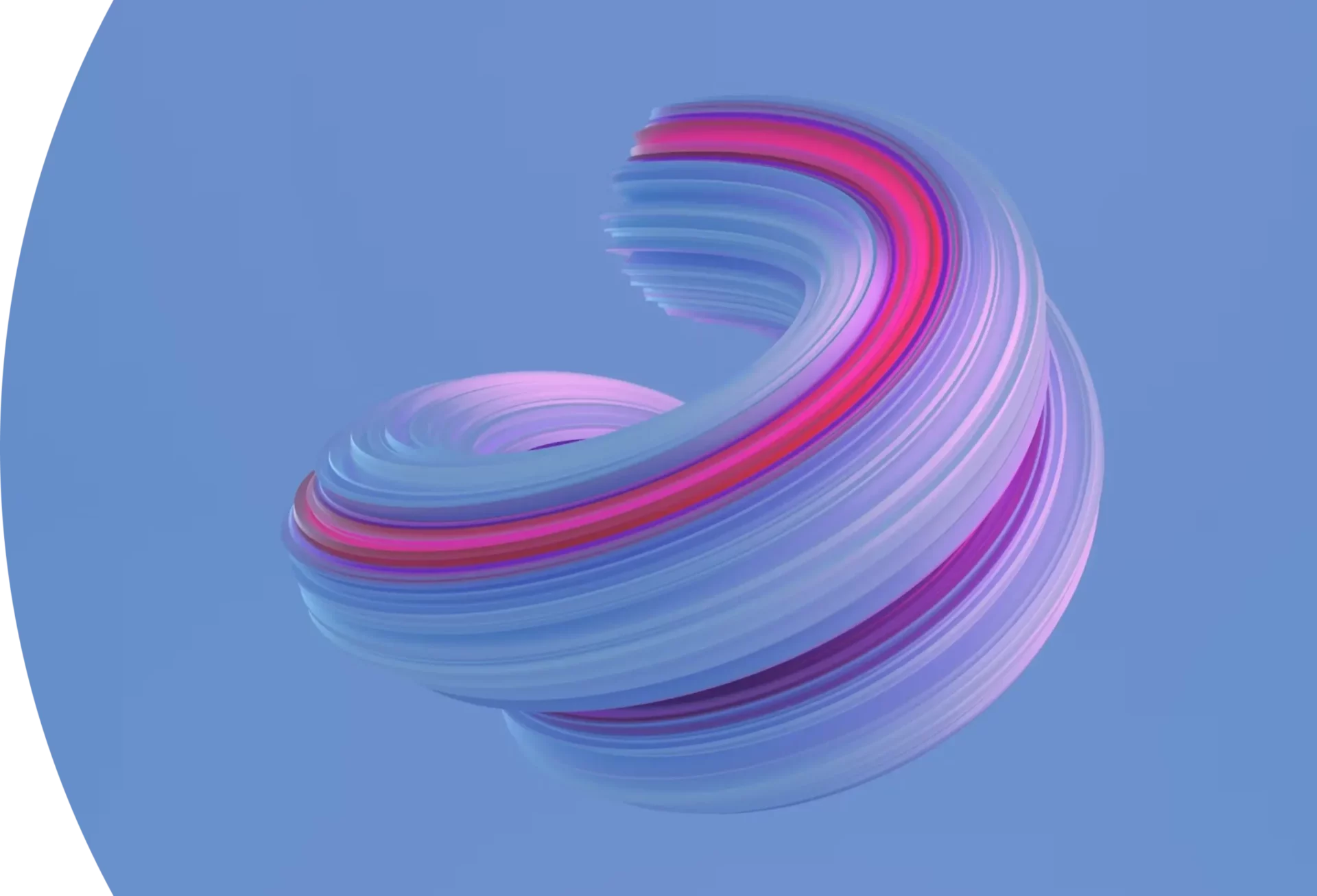 swirling shape.