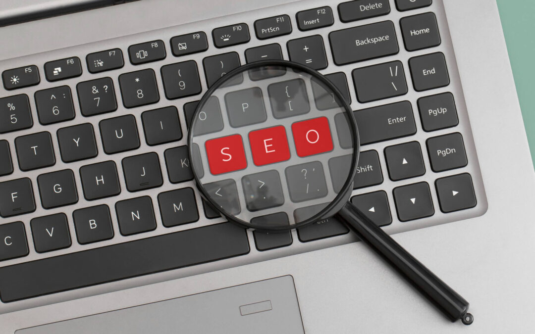take seo seriously with seo spelled out in red background on laptop keyboard