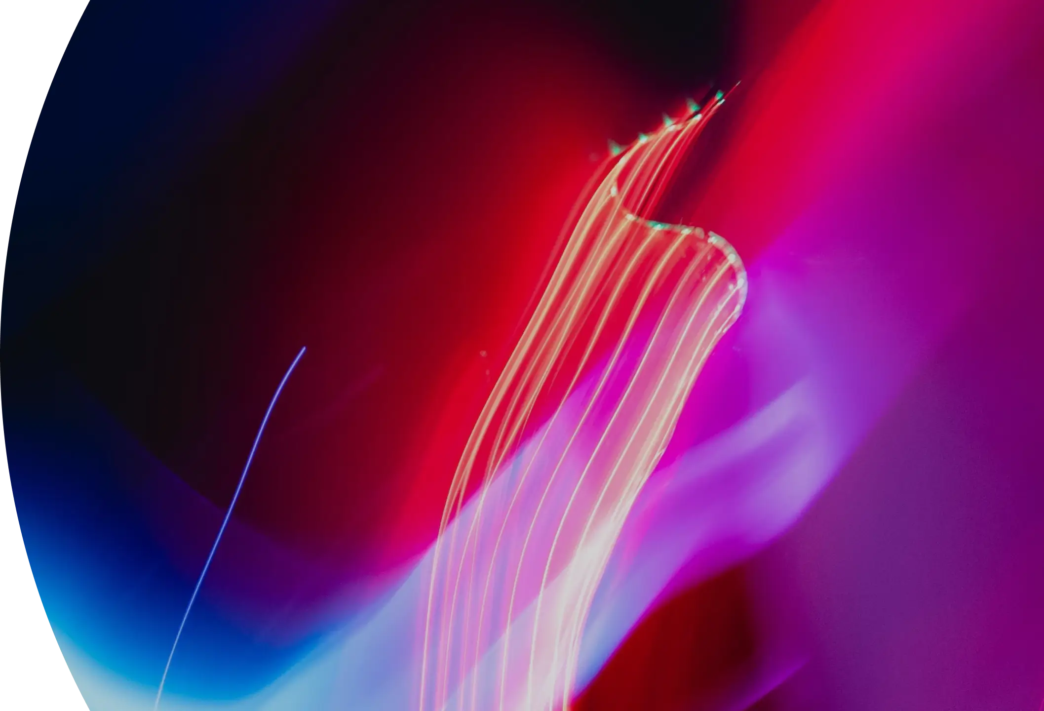 streaming lines on neon color background.