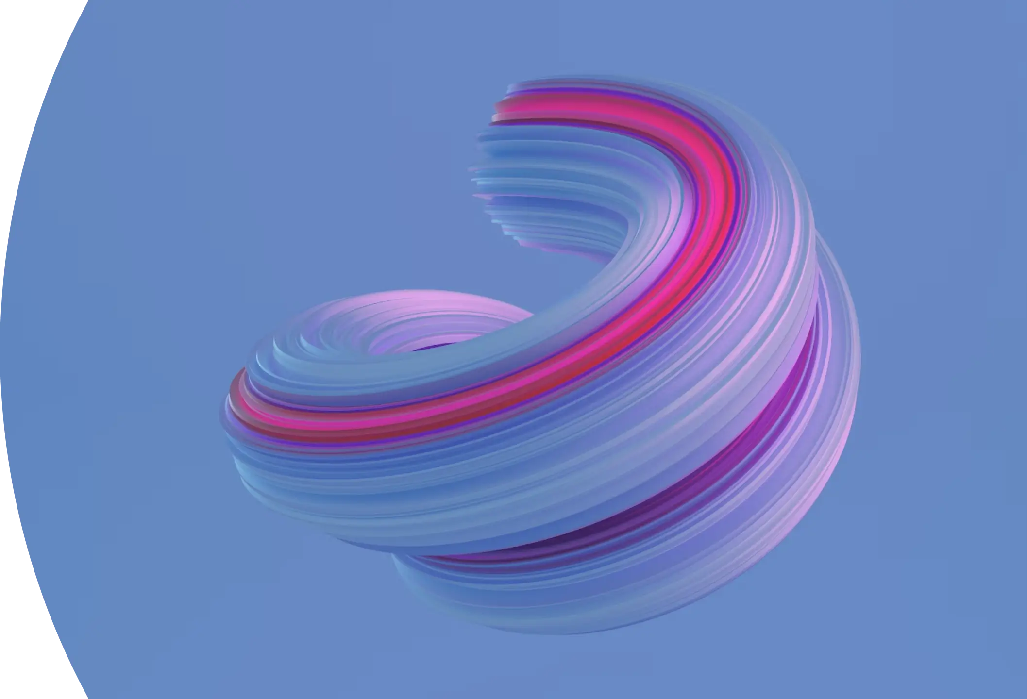 swirling shape.