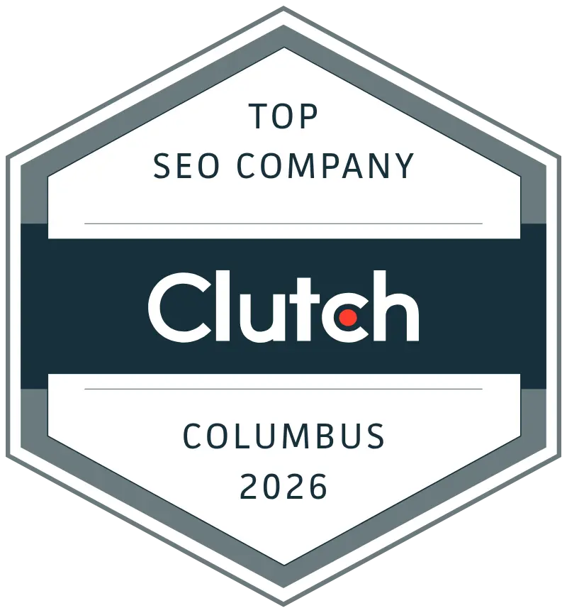 top clutch seo company columbus 2026 award badge