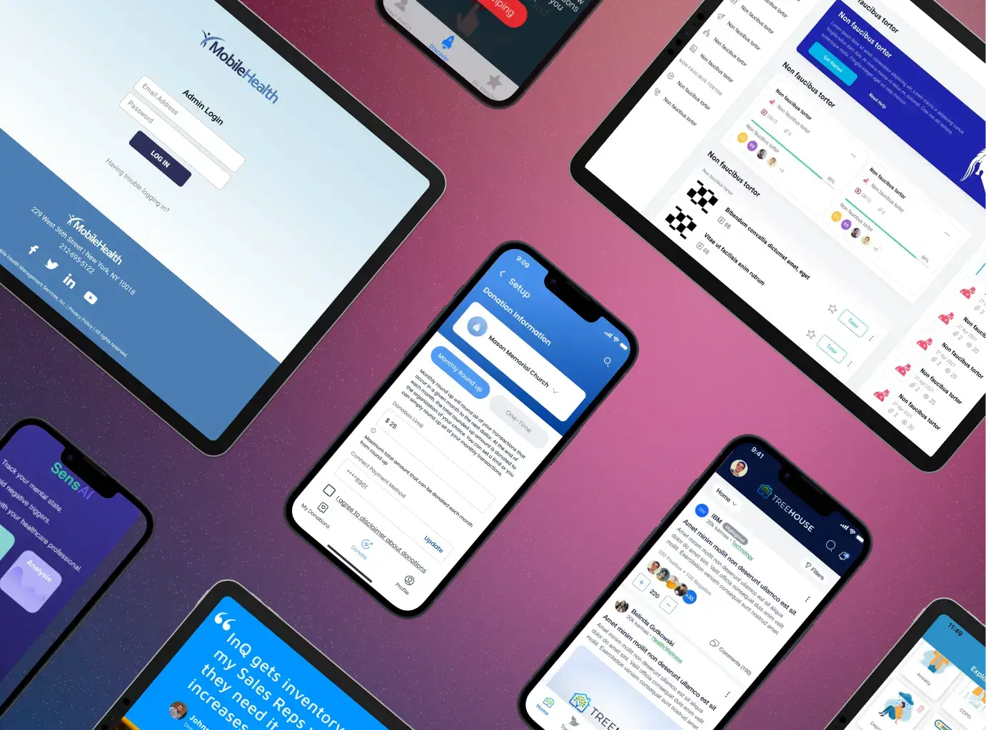 uplancer-app-development-collage uplancer app development portfolio of applications.